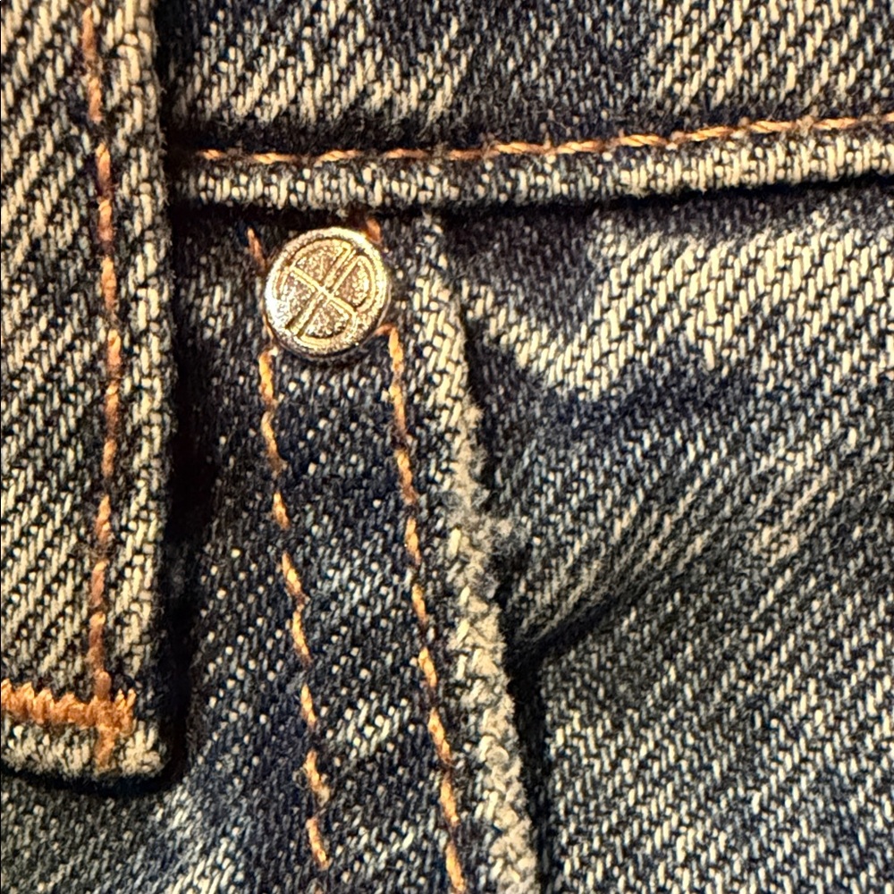 Anine Bing sz 29 Lara jeans ripped raw hem distressed **altered for back gap** - Picture 3 of 15